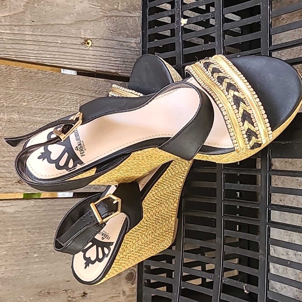 Fergalicious by Fergie Sandal Wedges Size 7